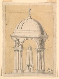 Design for a Fountain in a Pavilion, Giuseppe Barberi