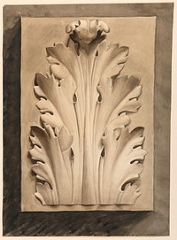 Acanthus leaf: from a cast, Esther Silver