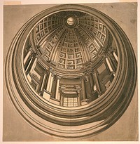 Perspective Design for a Painted Dome and Cupola of a Church