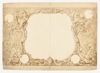 Design for an Ornamental Border Used for the Surround to the General Chart in John Pine's "Tapestry Hangings in the House of Lords", Gravelot