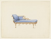 Design for a Sofa in the Gothic Revival Style, Augustus Charles Pugin