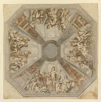 Study for "The Triumph of Apollo" for the Ceiling of the Sala delle Muse, Museo Pio-Clementino, Vatican, Tommaso Maria Conca