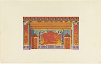 Design for the South Wall of the Music Room, Royal Pavilion, Brighton, Frederick Crace