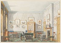 George James Drummond's Room at Oxford, 1853, George Pyne