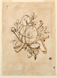 Trophy with tools for measurement, Giuseppe Barberi