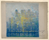 Skyscrapers, New York, Leon Dabo