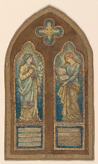 Design for Stained Glass Window, Francis Augustus Lathrop