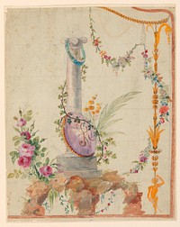 Design for the Embroidery of the Right Top Part of a Man's Waistcoat of the "Fabrique de St. Ruf", Fabrique De Saint Ruf
