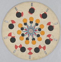 Phenakistiscope Disc with Geometric Shapes, Josef Bermann