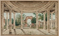 The Mosque of Delhi and the Iron Pillar