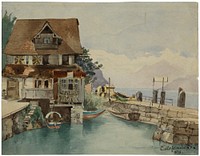 House On Canal, Louis Eilshemius