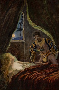 Othello And Desdemona, Louis Eilshemius