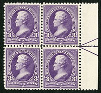 3c Andrew Jackson right arrow block of four