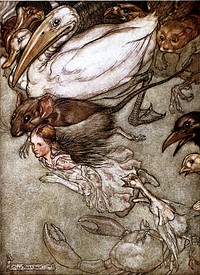 Alice's Adventures in Wonderland (1916) illustrated by Arthur Rackham.