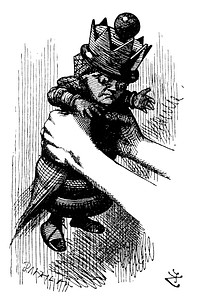 The Black Queen, a character from Alice Adventures in Wonderland (1865) by John Tenniel