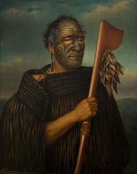 Portrait of Tamati Waka Nene (1890) oil painting by Gottfried Lindauer