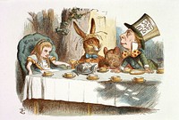 Illustration from The Nursery "Alice", "Alice's Adventures in Wonderland" (1890) illustrated by John Tenniel.