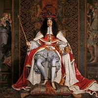 Charles II of England in Coronation robes (1611-1612) by John Michael Wright