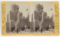Main entrance and central tower of Palace, No. 1560 from the series "St. Paul Ice Carnival" by Henry Hamilton Bennett