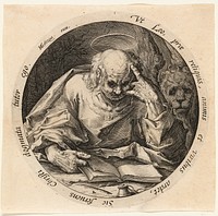 Saint Mark, plate two from The Four Evangelists by Jacob de Gheyn, II