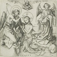 The Baptism of Christ by Martin Schongauer