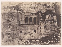 Jerusalem, Valley of Josaphat, Tomb of St. James (Jérusalem, Vallée de Josaphat, Tombeau de Saint Jacques) by Auguste Salzmann