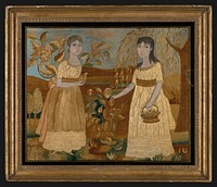 Picture Depicting Ann and Sarah (Needlework)