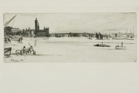 Old Westminster Bridge by James McNeill Whistler