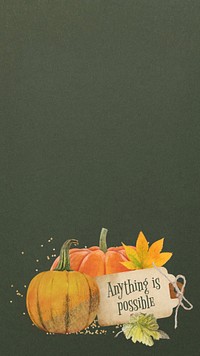 Halloween pumpkin illustration iPhone wallpaper