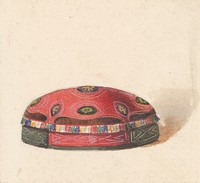 Study of a hat  by Friedrich Carl von Scheidlin