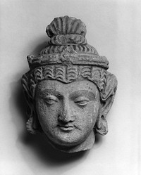 Head of Bodhisattva (5th century-6th century) by Indian