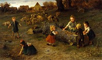 Mud Pies (1873 (Modern)) by Ludwig Knaus