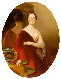 Portrait of Mrs. Decatur Howard Miller (Eliza Credilla Hare) (ca. 1850) by Alfred Jacob Miller