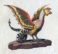 Basilisk out of bertuch's fabelwesen (1806) by Friedrich Johann Justin Bertuch.