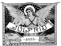 From the cover of the Swedish magazine "Julfrid" from 1898 by Jenny Nyström.