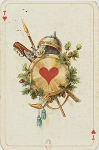 A playing card from "Russian style" deck, designed in 1911 by Dondorf GmbH (Germany)