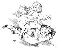 FAIRIES RIDING ON FISH