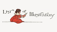 List of Illustrations for Alice's Adventures in Wonderland  (1907)