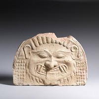 Terracotta gorgoneion antefix (roof tile)