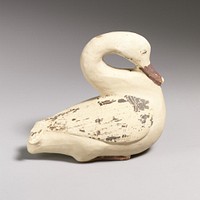 Terracotta vase in the form of a swan