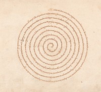 Micrographic Design in the Shape of a Spiral