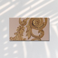 Business card, vintage ornament design, remixed by rawpixel