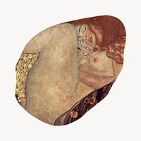 Gustav Klimt's Danae, famous painting, remixed by rawpixel