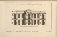 Elevation de la Façade du Coté de la Cour, d'une Maison de Campagne à Batir