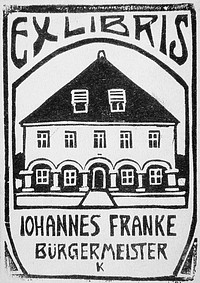 Ex Libris Johannes Franke by Ernst Ludwig Kirchner