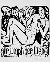 Triumph of Love (Triumph der Liebe) by Ernst Ludwig Kirchner
