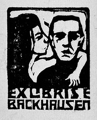 Ex Libris E. Backhausen III by Ernst Ludwig Kirchner