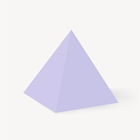 3D pyramid shape vector