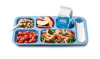 American school lunch tray.