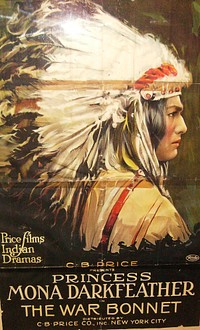 Poster of the 1914 movie The War Bonnet.